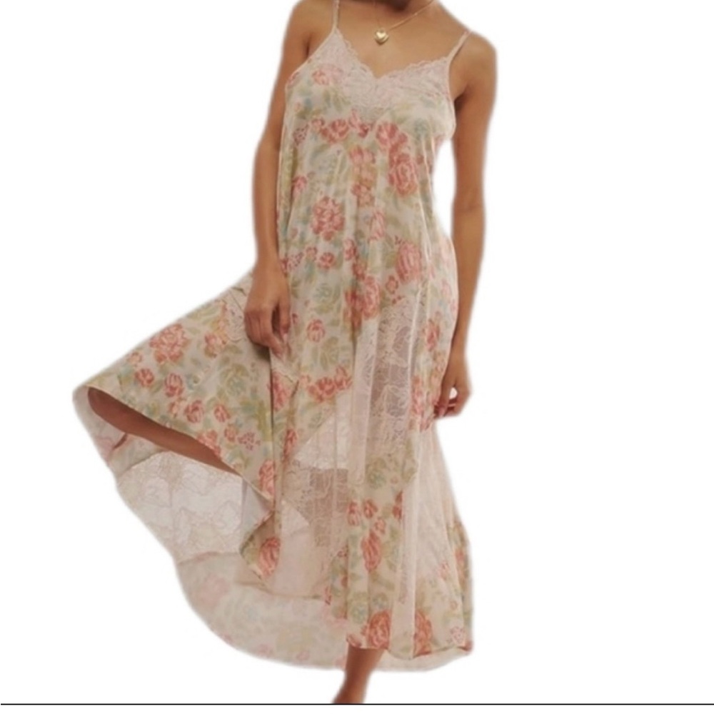 Intimately Free People- First Date Printed Maxi Slip dress